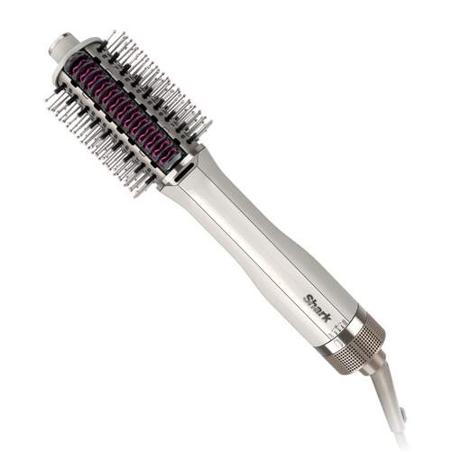 Cepillo Alisador Shark HT202EU - 2 En 1, Cerámico, 900 W, 3 Temperaturas, Blanco