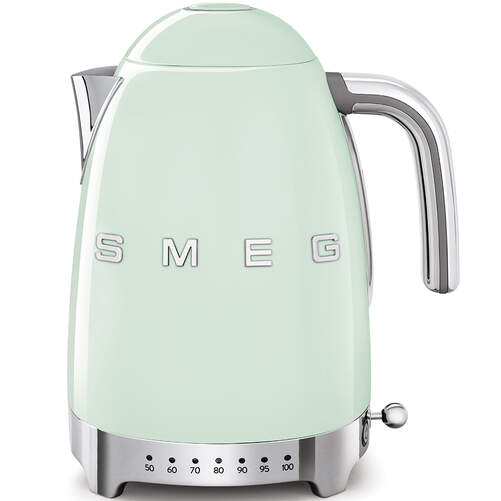 Hervidor Smeg KLF04PGEU Verde - 2400W, 1.7 Litros /7 Tazas, Filtro Acero Inoxidable