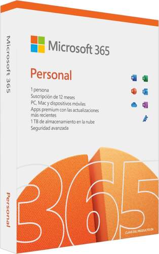 Microsoft Office 365 Personal 1 Año 1 Usuario - Windows 10/11/8.1