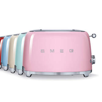 TOST. SMEG TSF01PKEU 2R ROSA PASTEL 950W