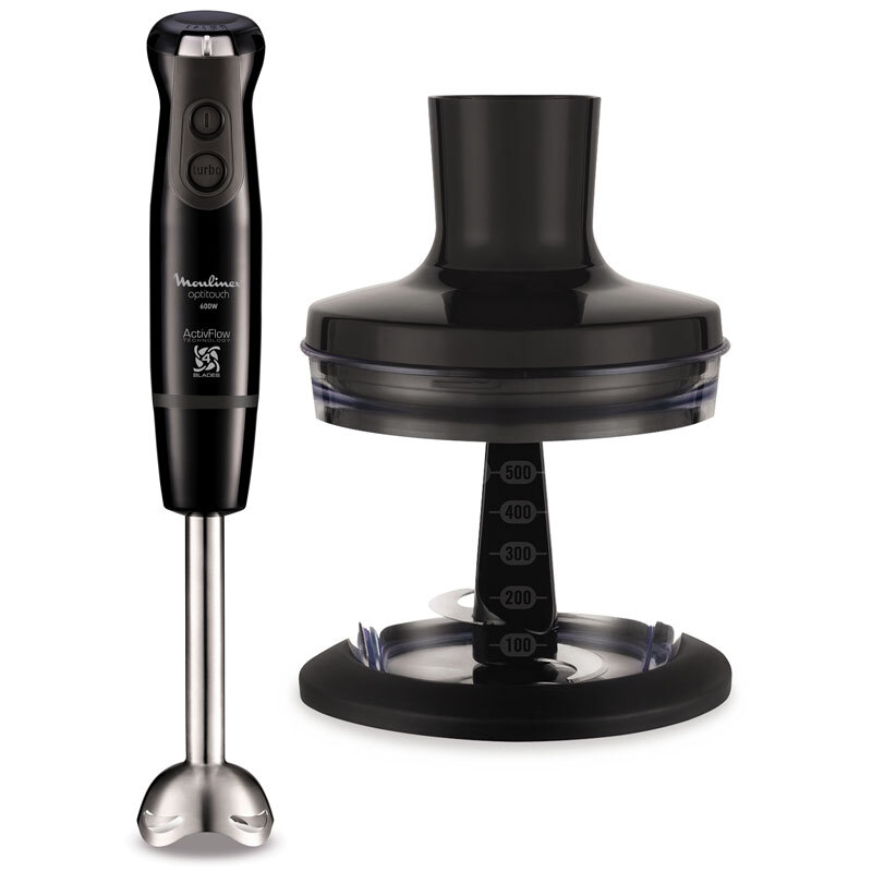 Batidora de mano Moulinex Optitouch DD831810 - 600W, 16 velocidades, 4 cuchillas Inox