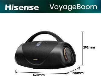 ALTAVOZ HISENSE VOYAGEBOOM 360W BT 24H IP67