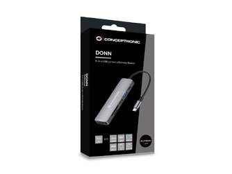 DOCKING CONCEPTRONIC HUB 6 IN 1 ALUMINIUM USB 100W