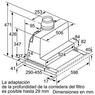 CAMP. BOSCH DFS067A51 60CM 728M3h