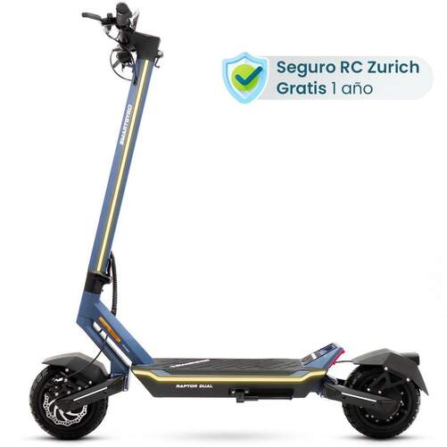 Patinete eléctrico SmartGyro Raptor Evo LR - Ruedas 10", 1000W 48V, 20 Ah, 75 km aut.