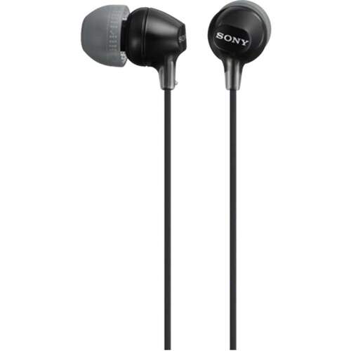 Auriculares Sony MDR-EX15AP Negro - Cable 1.2m, Micro, Neodimio 9mm, 100 dB/mW