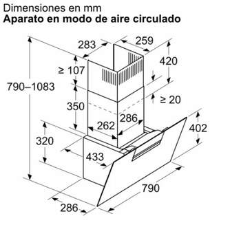 CAMP. BALAY 3BC587GNH 80CM 768m3h CRISTAL NEGRO