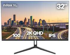 Monitor Nilox 32" NXM322K1001 - 2K QHD, IPS, 120 Hz, puerto HDMI y DisplayPort, 4ms respuesta