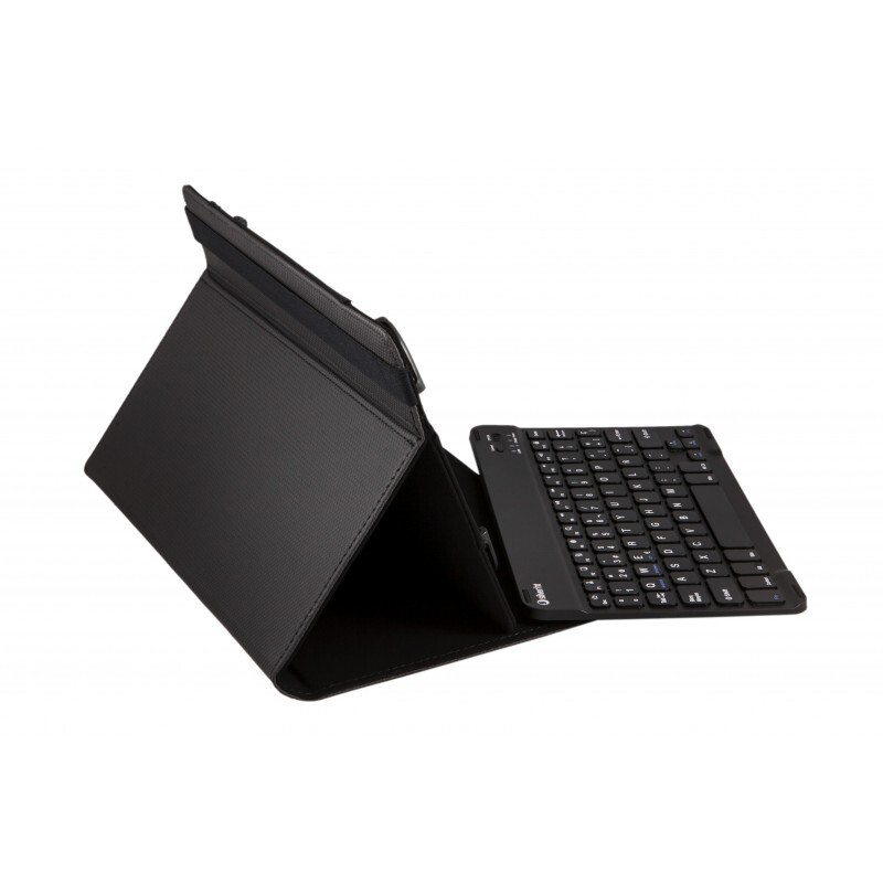 Funda con Teclado Silver HT Universal Negra - Para Tablets 9" a 11",