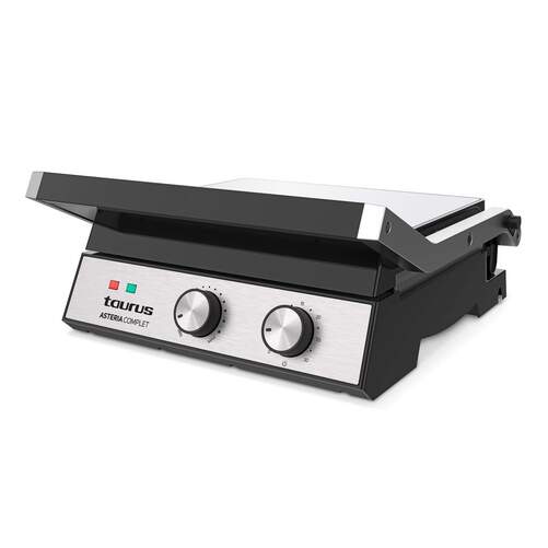 Grill Taurus Asteria Complet - 2000W, 29x23cm, Apertura 180º, Tem
