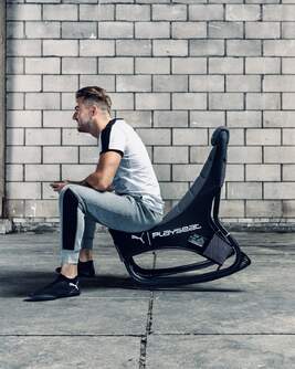 ASIENTO DE JUEGOS PLAYSEAT PUMA ACTIVE NEGRO