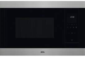 Microondas Integrable AEG TMS5G25IEM - 25 L, 900 W, Grill, 8 Potencias, Inox, Negro