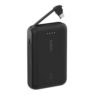 POWERBANK BELKIN 10K CABLE INTEGRADO USB C 20W NEG