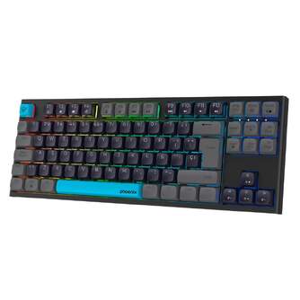 TECLADO PHOENIX ROYAL TKL MECANICO GAMING NEGRO