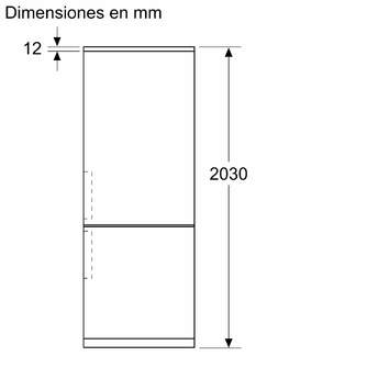 FRICOM. BOSCH KGN392LAG 203x60 NF INOX