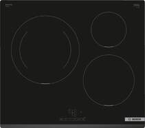 Placa Inducción Bosch PIJ631BB5E - 3 Zonas (1 de 28cm), TouchSelect 17 Niveles, 7400W
