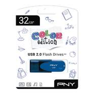 Memoria USB PNY Edici&oacute;n Azul - 32 GB, 25 mb/s lectura, 8 mb/s escritura, USB 2.0