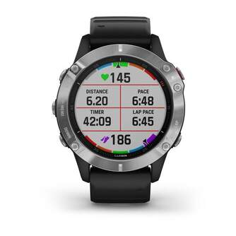 SMARTWATCH GARMIN FENIX 6 SILVER W/BK 010-02158-00