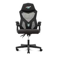 Silla Gaming Woxter Station Sense Black - Malla transpirable, asiento acolchado, altura ajustable