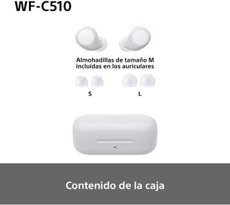 AURICULARES SONY WFC510W TRUE WIRELESS BLANCO