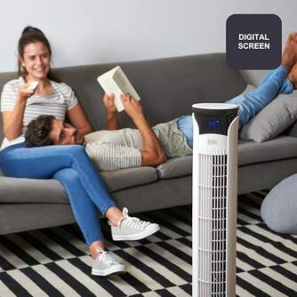 VENTILADOR TORRE BLACK%%%amp;DECKER BXEFT49E 45W MD