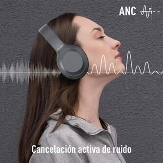 AURICULARES ELBE ABTA10G DIADEMA MICROF ANC GRIS