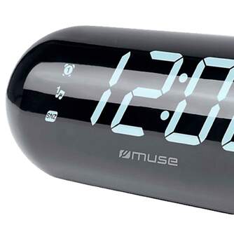 RADIO RELOJ MUSE M-19 GL FM/AM NEGRO