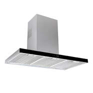 Campana extractora Teka DLH1186T 40487183 - 740 m3/h, 68 dB, motor bundado, inox, negro