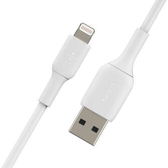CABLE BELKIN LIGHTNING a USB A 1M CAR.RAPIDA WHITE