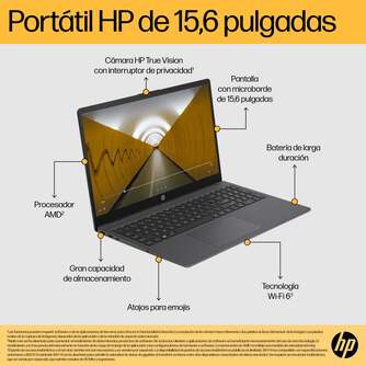 PORTATIL HP 15-FD0014NS RYZEN 3 8GB 512SSD 15,6%%%quot;