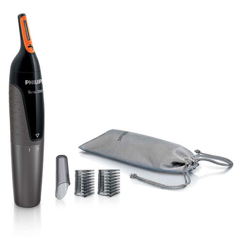 Cortapelos Philips NT365016 Nariz Orejas y Cejas - 2 peines guía, Resistente al agua