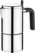 Cafetera Italiana Bra Bali - Triple Fondo Difusor, Acero Inoxidable 18/10, 4 Tazas