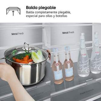 FRICOM. LG GBV7270EPY 203x60 INOX DSP METALFRESH