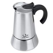 Cafetera Jata CAX104 - De acero inoxidable, 4 tazas, para inducción