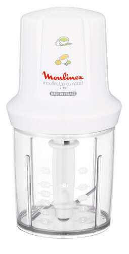 Picadora Moulinex Compact DJ 300110 - 270W, 0.6 litros, 1 velocidad, Sistema de seguridad