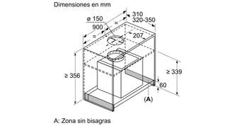 CAMP. BALAY 3BD896MX INOX 90CM 620m3h