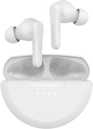 Auriculares Belkin True Wireless Soundform Rhythm - Blanco, Clear Call Quality, Bluetooth 5.3, 8 h