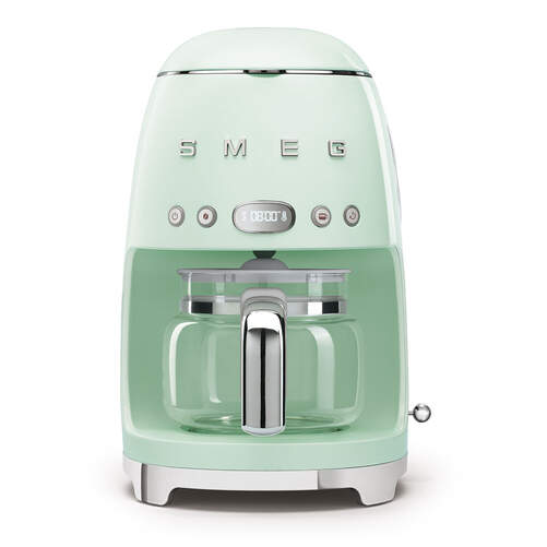 Cafetera Goteo Smeg DCF02PGEU Verde - 1050W, 1.4 Litros, 10 Tazas, 2 Intensidades
