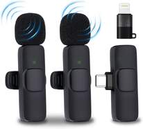 Micr&oacute;fono inal&aacute;mbrico NK FA340040 - Pack 2 micr&oacute;fonos lavalier iPhone/Android/PC, reducci&oacute;n de ruido