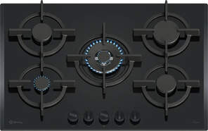 Placa de gas Balay 3ETG676RB - 5 fuegos, 75 cm, Gas natural, quemadores Wok, GasStop