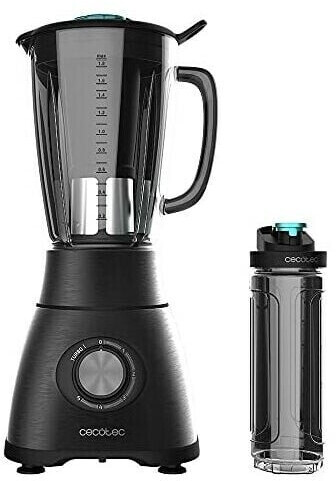 Batidora Vaso Cecotec Power Black Titanio 2500MAX 4310 - 1800 W, 1,8 L, 5 Velocidades, Negro