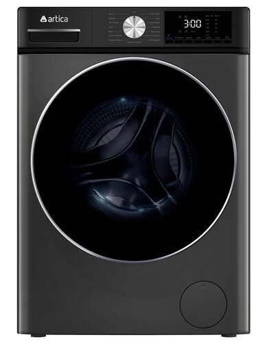 Lavadora Artica AQUAPLUS10ADI - Clase A-10%, 10 kg, 1400 rpm, Vapor, Display LED, Gris grafito