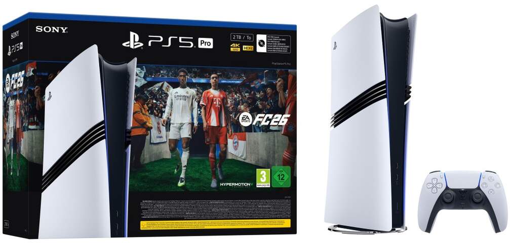 Sony PlayStation 5 Chasis Pro V2 - Incluye mando y juego FC 26