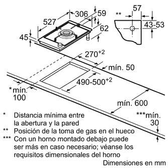 ENCIM. BOSCH PRA3A6B70 1F 30CM GAS