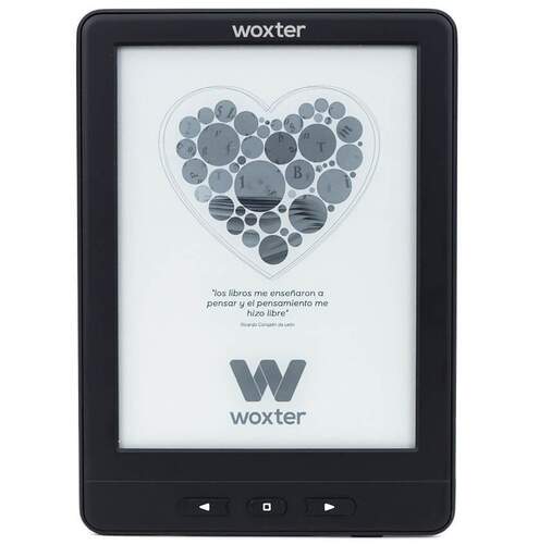 E-Book Woxter Scriba 195 EB26-075 - Pantalla 6", 4GB, T&aacute;ctil, Negro
