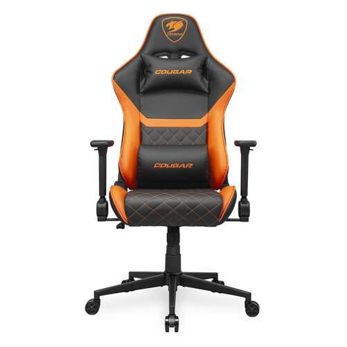 Silla Gaming Cougar Armor One V2 - Reposabrazos 4D, respaldo alto, almohada lumbar, bolsillo trasero