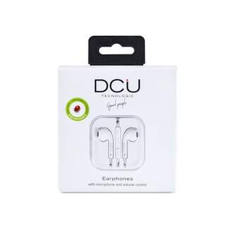 AURICULARES DCU JACK 3,5MM STEREO BLANCO