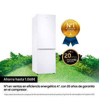 FRICOM. SAMSUNG RB34T600DWW 185x60  NF BLANCO