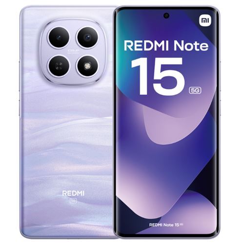 Xiaomi Redmi Note 15 5G 8/256 GB Morado - 6,86", Snapdragon 6 Gen 3, 5520 mAh, Triple c&aacute;mara 108 MP