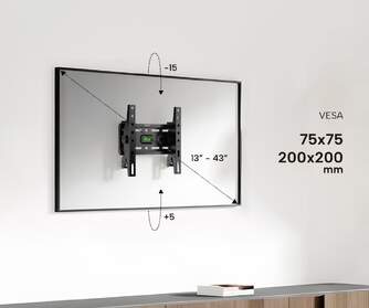 SOPORTE TV GENIUM INC GSPIN43 45KG 13-43